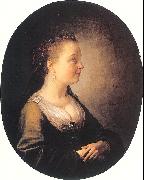 DOU, Gerrit Portrait of a Young Woman